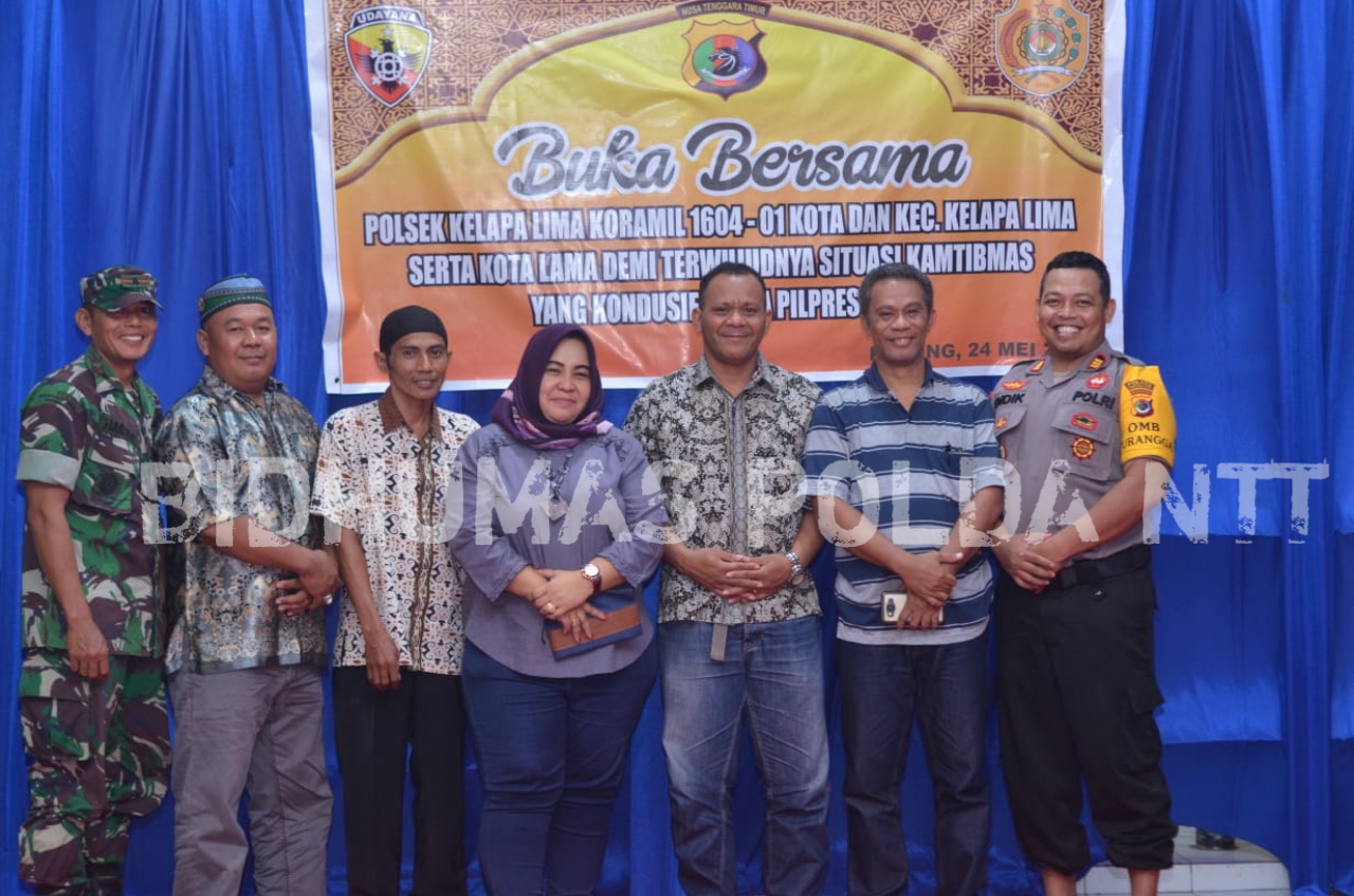 Polsek Kelapa Lima, Koramil 1604-01 dan Pemerintah  Kecamatan Gelar Buka Puasa Bersama