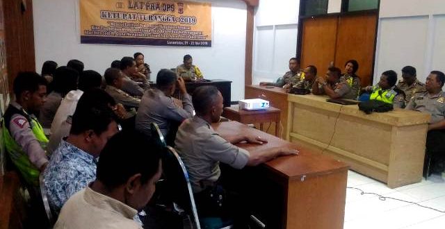 Polres Flotim Gelar Lat Pra Ops Ketupat Turangga 2019