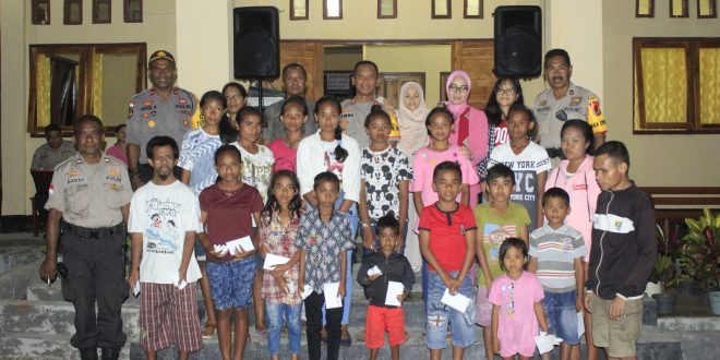 Berbuka bersama anak disabilitas dan anak yatim piatu Di Polsek Biut