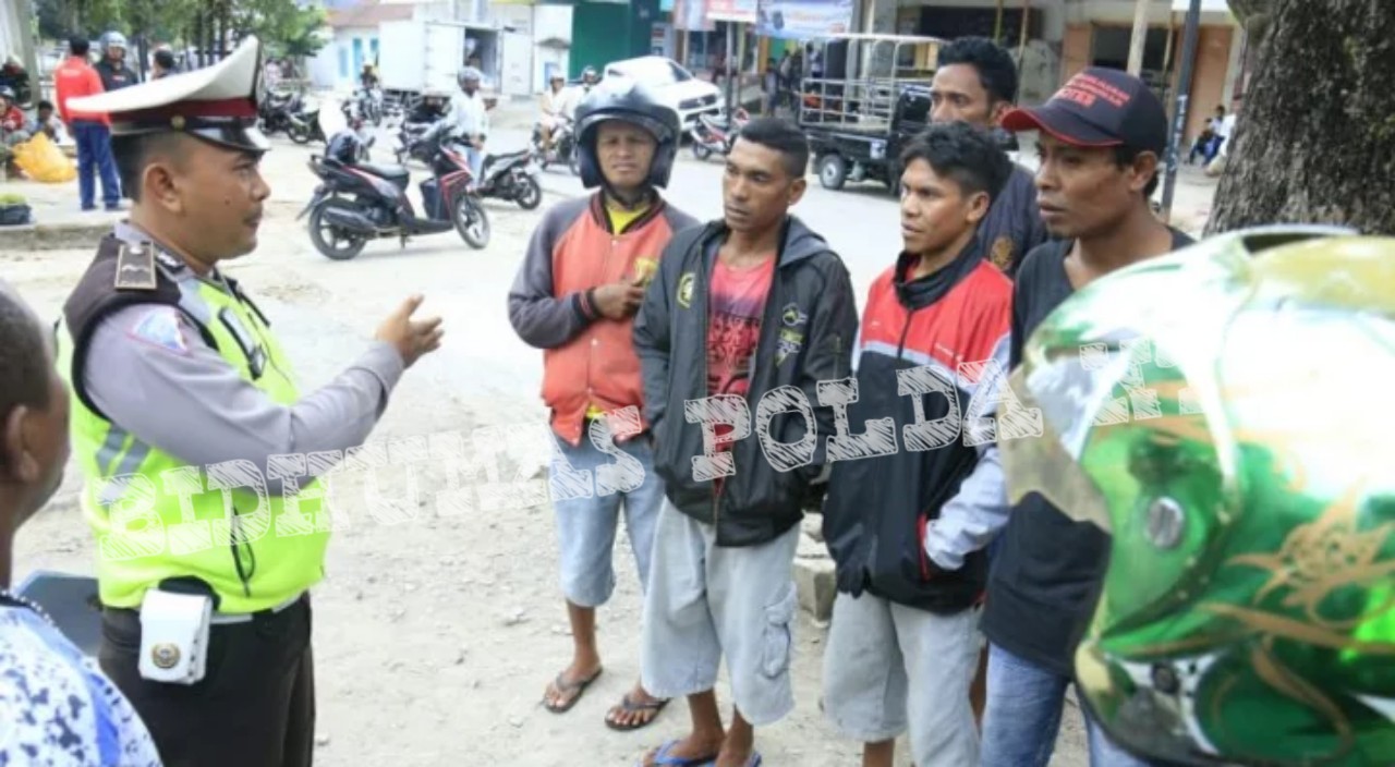 Operasi Keselamatan Turangga 2019, Personel Satlantas Polres Belu Berikan Penyuluhan Tertib Berlalulintas