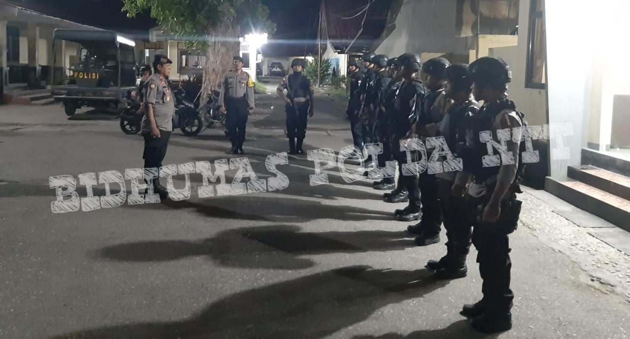 Tim Rajawali Polres Sumba Timur Lakukan Patroli Sekaligus Amankan Jalannya Pleno Rekapitulasi Penghitungan Suara Pemilu 2019