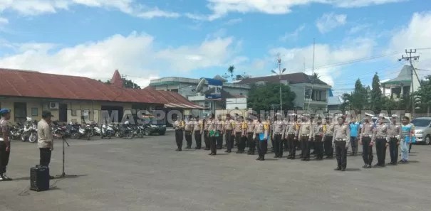 Personel Polres Sumba Barat Siaga Demi Kesuksesan Pemilu 2019 di Wilayah Hukumnya