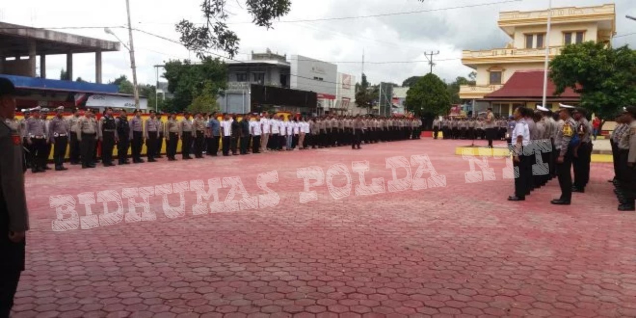 Kapolres TTS Pimpin Apel Konsolidasi Dalam Rangka Evaluasi Tugas Pengamanan Personel Polres TTS di Tahapan Pemilu 2019