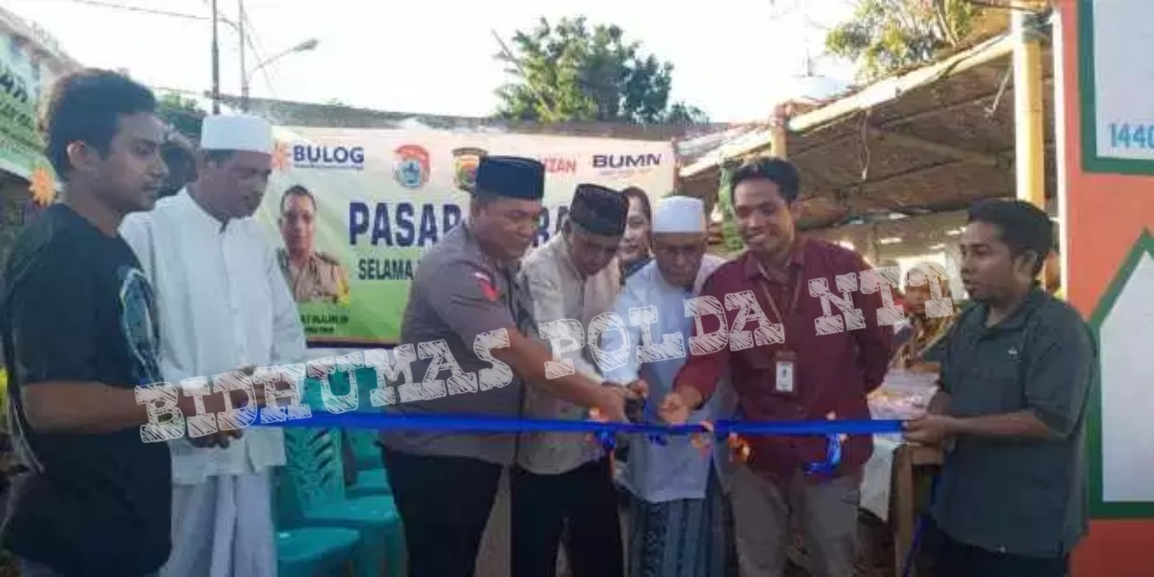 Kapolres Sumba Timur Buka Pasar Murah Selama Bulan Ramadhan 1440 Hijriah