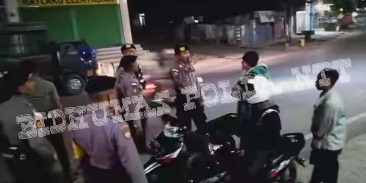 Personel Satsabhara Polres Belu Lakukan Pengamanan Ibadah Shalat Tarawih dan Patroli Dialogis