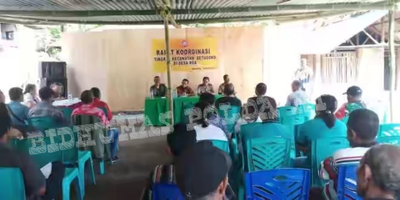 Hadiri Rakor Tingkat Kecamatan, Kapolsek Detusoko Tekankan Pentingnya Masyarakat Menjaga Situasi Kamtibmas