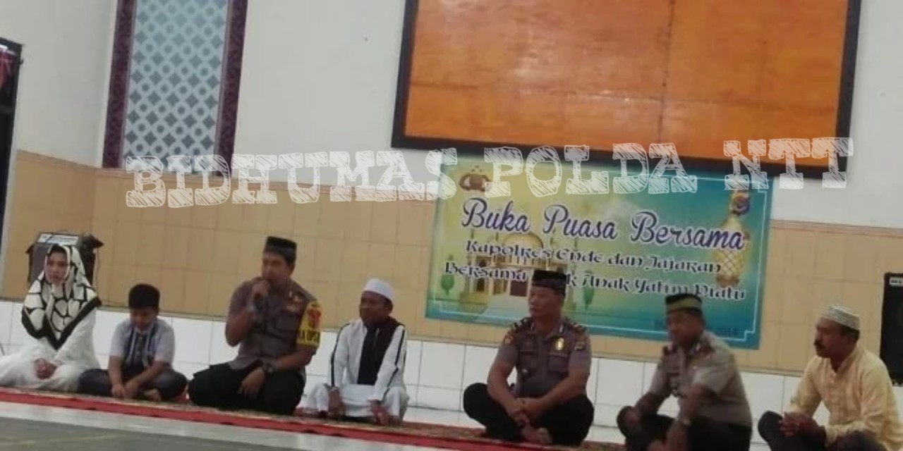 Personel Polres Ende Gelar Buka Puasa Bersama Anak-Anak Pesantren