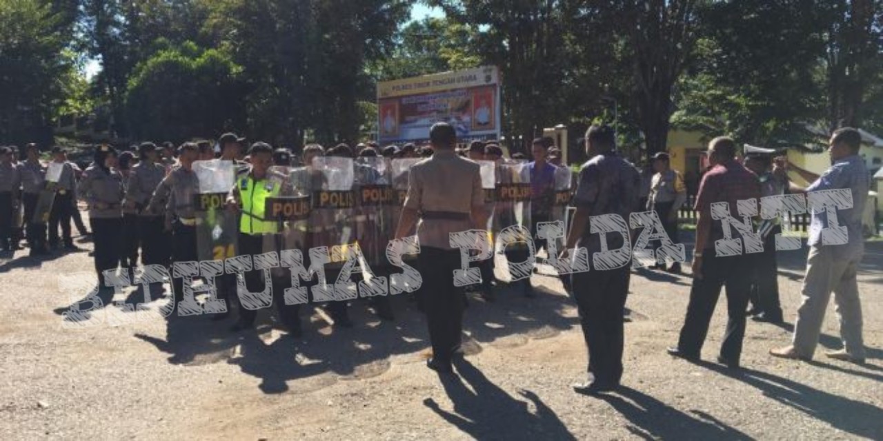 Tingkatkan Kemampuan Personel, Polres TTU Gelar Latihan Dalmas