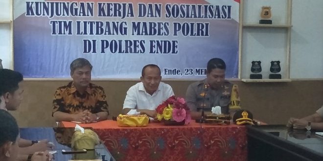 Puslitbang Mabes Polri Kunjungi Mapolres Ende