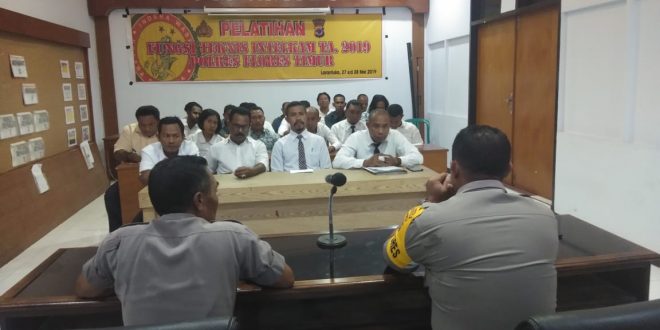 Pelatihan Fungsi Teknis Intelkam TA. 2019 Polres Flotim