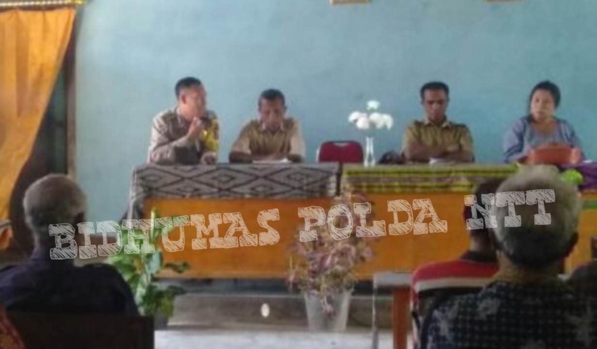 Personel Bhabinkamtibmas Polsek Kie Ajak Warga Binaanya Untuk Saling Hormati dan Hargai Antar Sesama