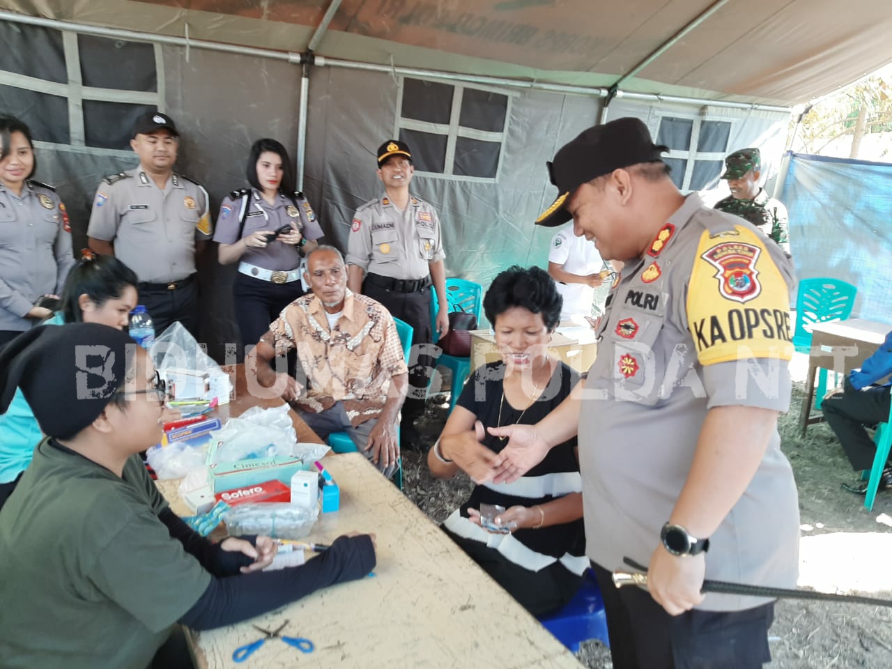 Sambut Hari Bhayangkara ke-73, Polres Sumba Timur Gelar Berbagai Kegiatan Sosial yang dipusatkan di Umalulu