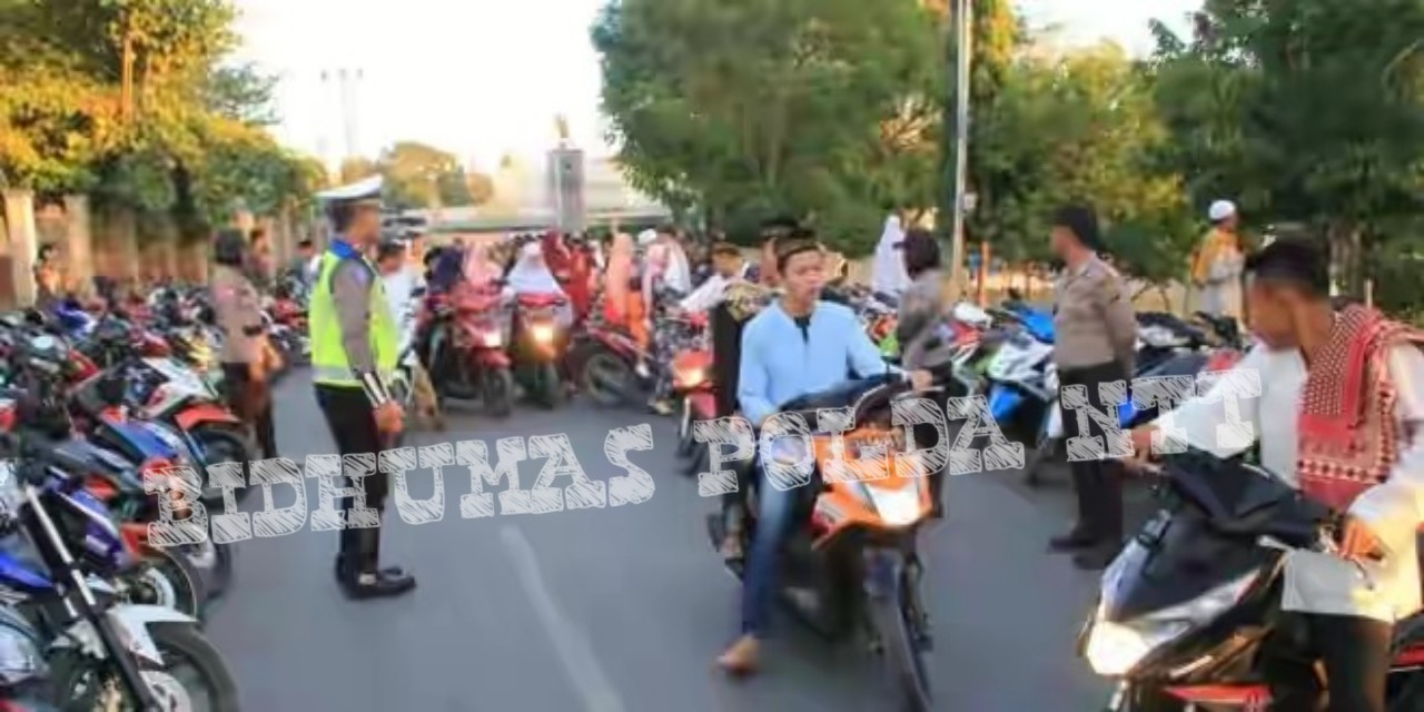 Wakapolres Belu Pimpin Personel Polres Dalam Pengamanan Sholat Idul Fitri 1440 H