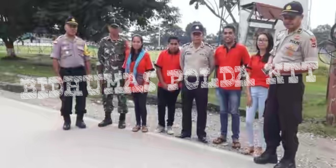 Jalannya Sholat Idul Fitri 1440 H di Lapangan Umum Betun, Personel Jajaran Polsek di Kabupaten Malaka Lakukan Pengamanan Ketat