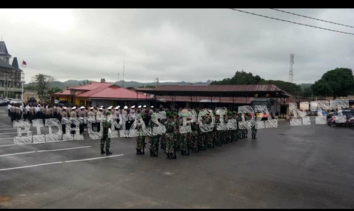 Polres Sumba Barat Gelar Apel Konsolidasi Operasi Ketupat Turangga 2019 dan Pengamanan Sidang Perselisihan Hasil Pemilihan Umum