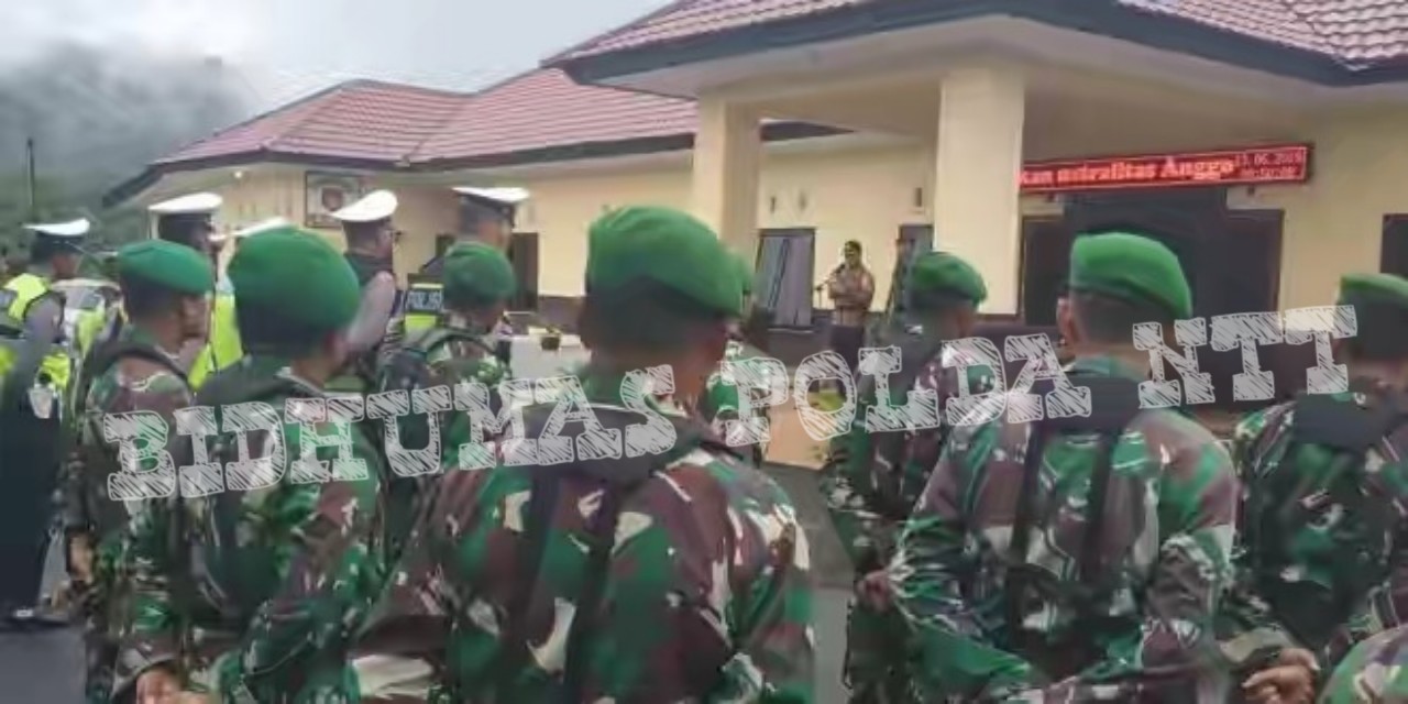 Kapolres Ngada Didampingi Dandim 1625/Ngada Pimpin Apel Konsolidasi Pasca Ops Ketupat Turangga 2019