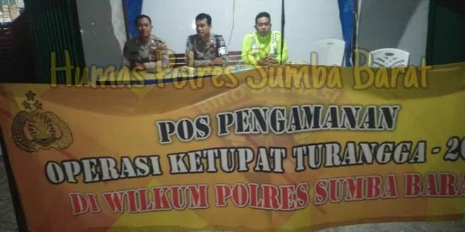 Sambut Hari Raya Idul Fitri 1440 H, Kapolres Sumba Barat Melibatkan Personil di Berbagai Pos Pam dan Pos Yan