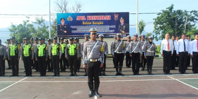 Pasca Operasi Ketupat, Kapolres Flotim Pimpin Apel Konsolidasi Berakhirnya Operasi Ketupat 2019