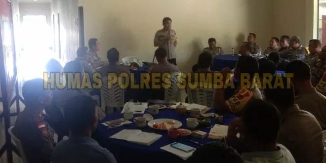 Anev OMB || Rapat Membahas Situasi Kamtibmas Dipimpin Langsung Oleh Kapolres Sumba Barat