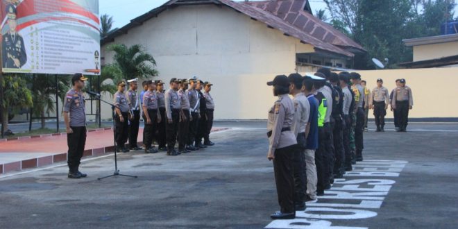 Wakapolres Belu Pimpin Apel Pengamanan Malam Takbiran Sambut Idul Fitri 1440 H