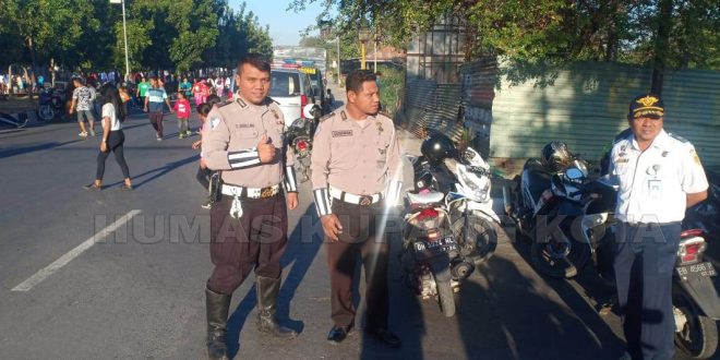 Satlantas Polres Kupang Kota Rutin Amankan Car Free Day