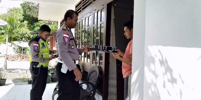 Satlantas Polres TTU Tertibkan Layanan TNKB Langsung ke Rumah Warga