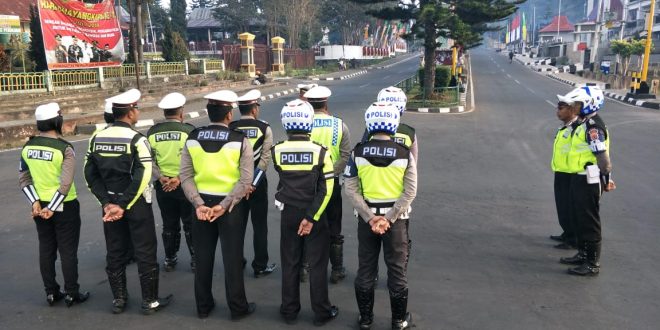 Sat Lantas Polres Ngada Rutin Amankan Car Free Day