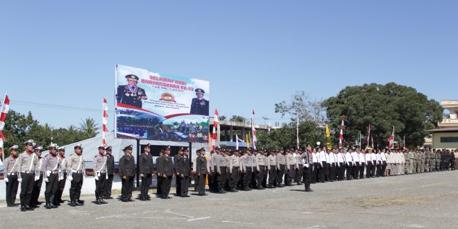 Peringati HUT Bhayangkara ke 73 Polres TTS Gelar Upacara