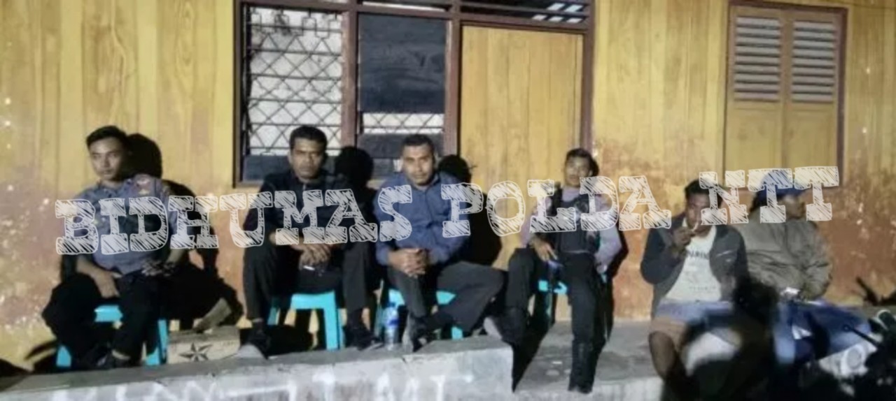 Tingkatkan Keamanan, Personel Polsek Kodi Gelar Patroli Malam di Wilayah Hukumnya