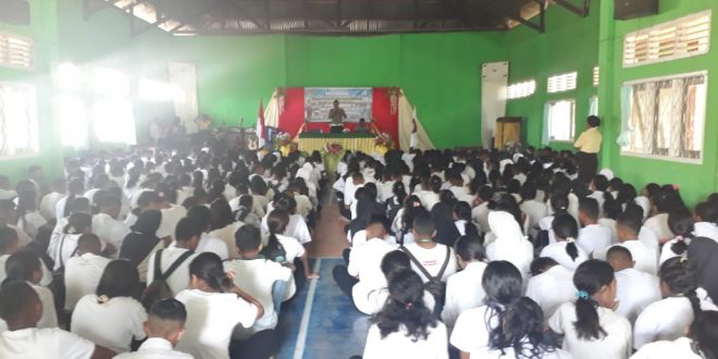 Sosialisasi Tertib Berlalu Lintas, Dikyasa Sat Lantas Polres Flotim Blusukan ke Sekolah