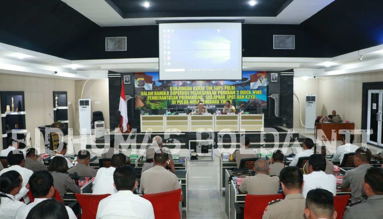 Tim Sops Polri Supervisi Terkait Program Quick Wins di Polda NTT