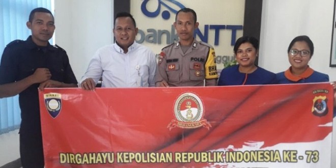 Ucapan Selamat Hari Bhayangkara ke 73 Bank NTT untuk Polres Sumba Barat