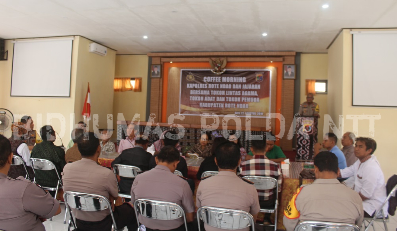 Polres Rote Ndao Gelar Coffee Morning Bersama Tokoh Masyarakat Rote