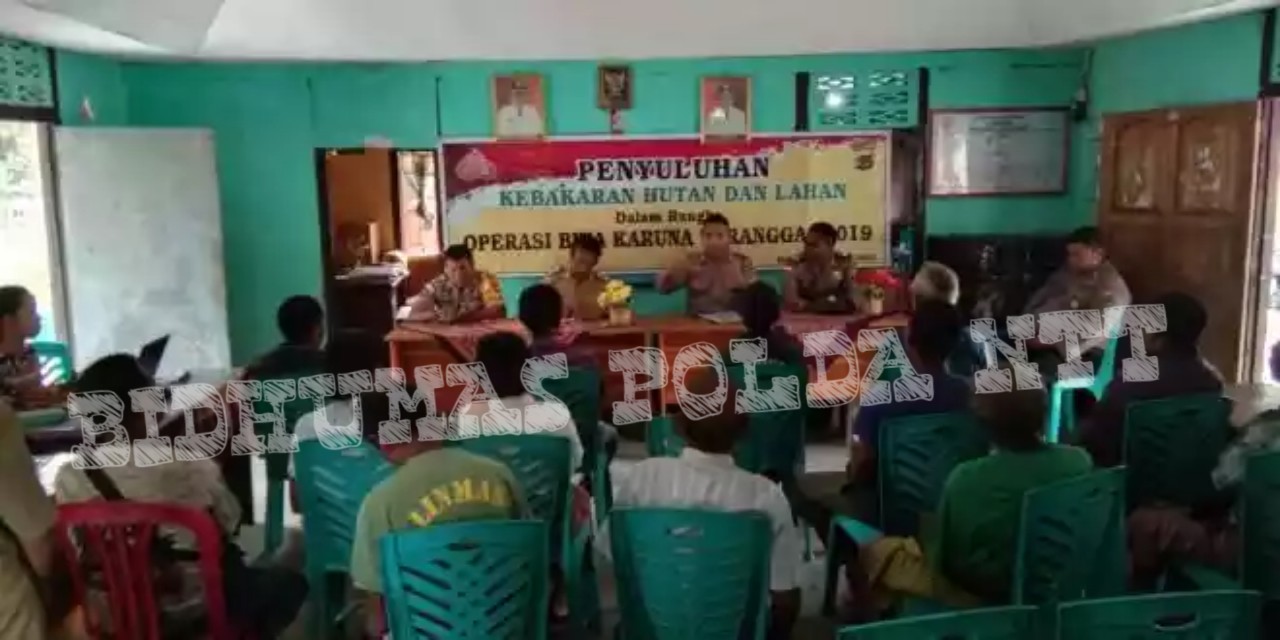 Antisipasi Karhutla, Satbinmas Polres TTU Gencar Lakukan Penyuluhan