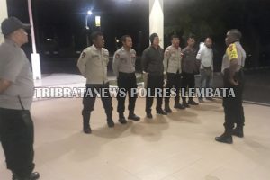 Jaga Situasi, Personel Sabhara Polres Lembata Gencar Patroli Malam