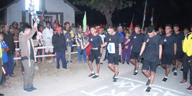 Polres Belu dan Jajaran Jaga Ketat Lomba Gerak Jalan 45 KM Sambut HUT RI ke 74