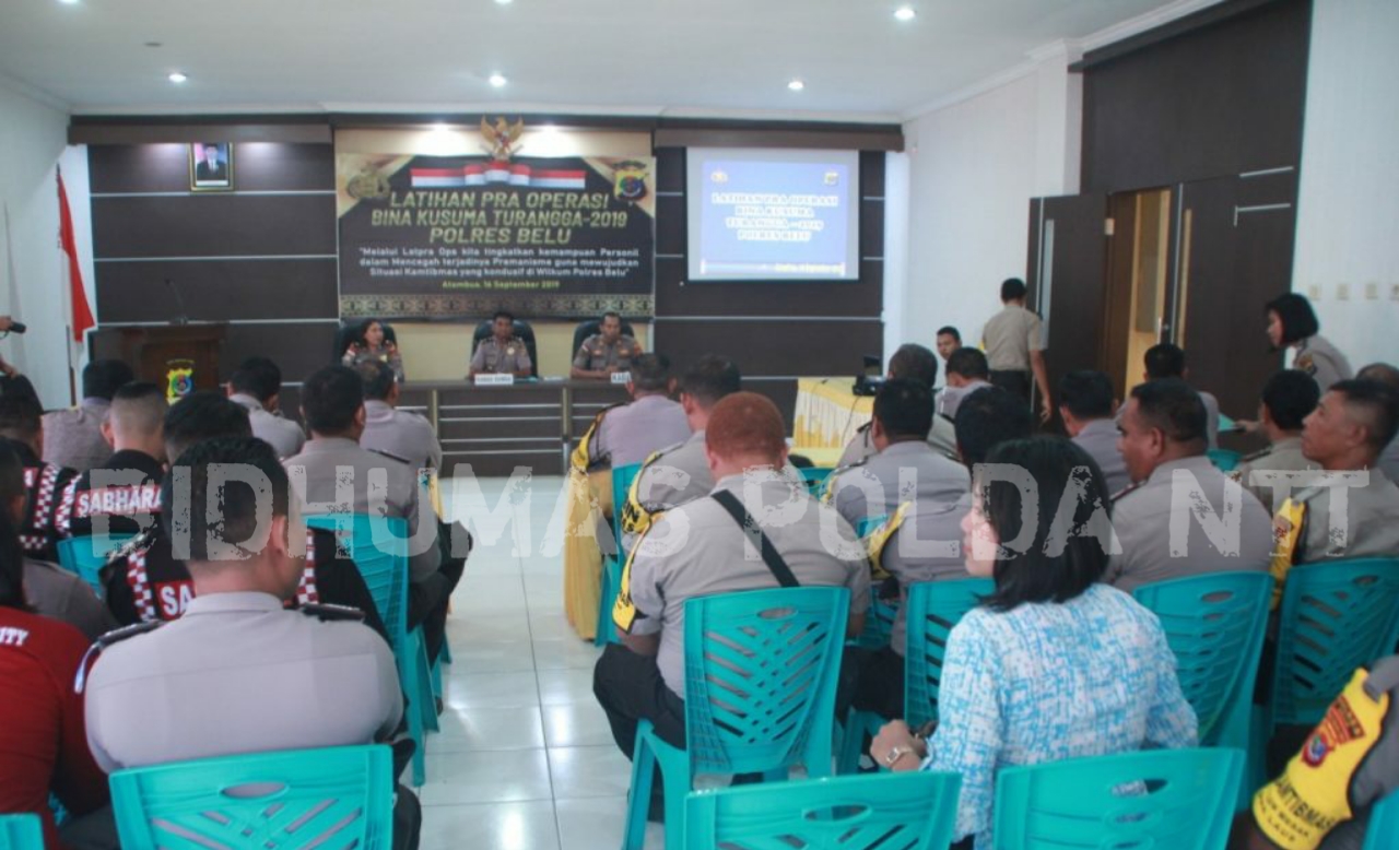 Polres Belu Gelar Latpraops Bina Kusuma Turangga 2019