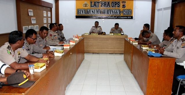 Polres Flotim Gelar Lat Pra Ops Bina Kusuma Turangga 2019