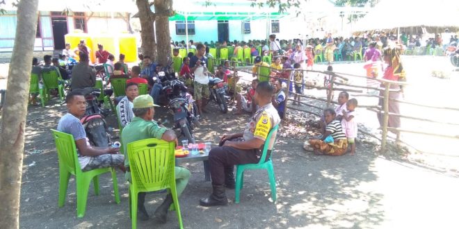 Bhabinkamtibmas Oenino Imbau Warga Jaga ketertiban