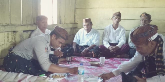 Hadiri Syukuran Adat, Brigpol STanislaus Beri Imbau Jaga Kamtibmas