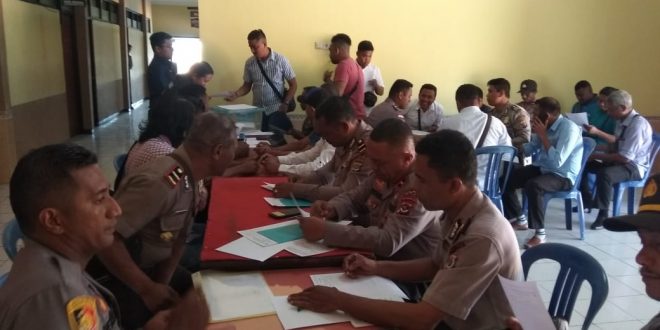 Polres TTS Gelar Tes Psikologi Bagi Personel Pemegang Senpi