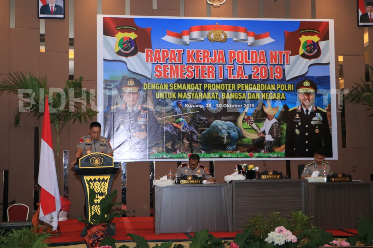 Polda NTT Gelar Rapat Kerja Semester I Tahun 2019