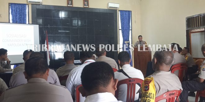 Kapolres Lembata Teruskan Comanmander Wish Kapolda NTT Ke Seluruh Jajaran Polres Lembata