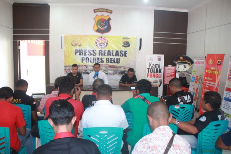 Polres Belu Gelar Press Release Pengungkapan Kasus Penyalahgunaan Satu Ton BBM Subsidi