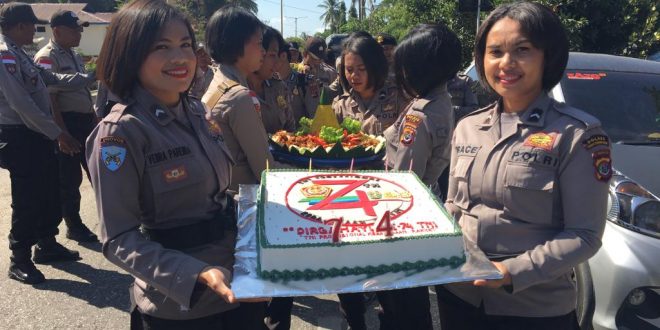 Kejutan Manis Diberikan Polres TTU kepada Jajaran Kodim 1618 TTU di HUT TNI ke-74