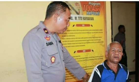 Polsek Oebobo Amankan Kakek Cabuli Sejumlah Bocah Tetangganya