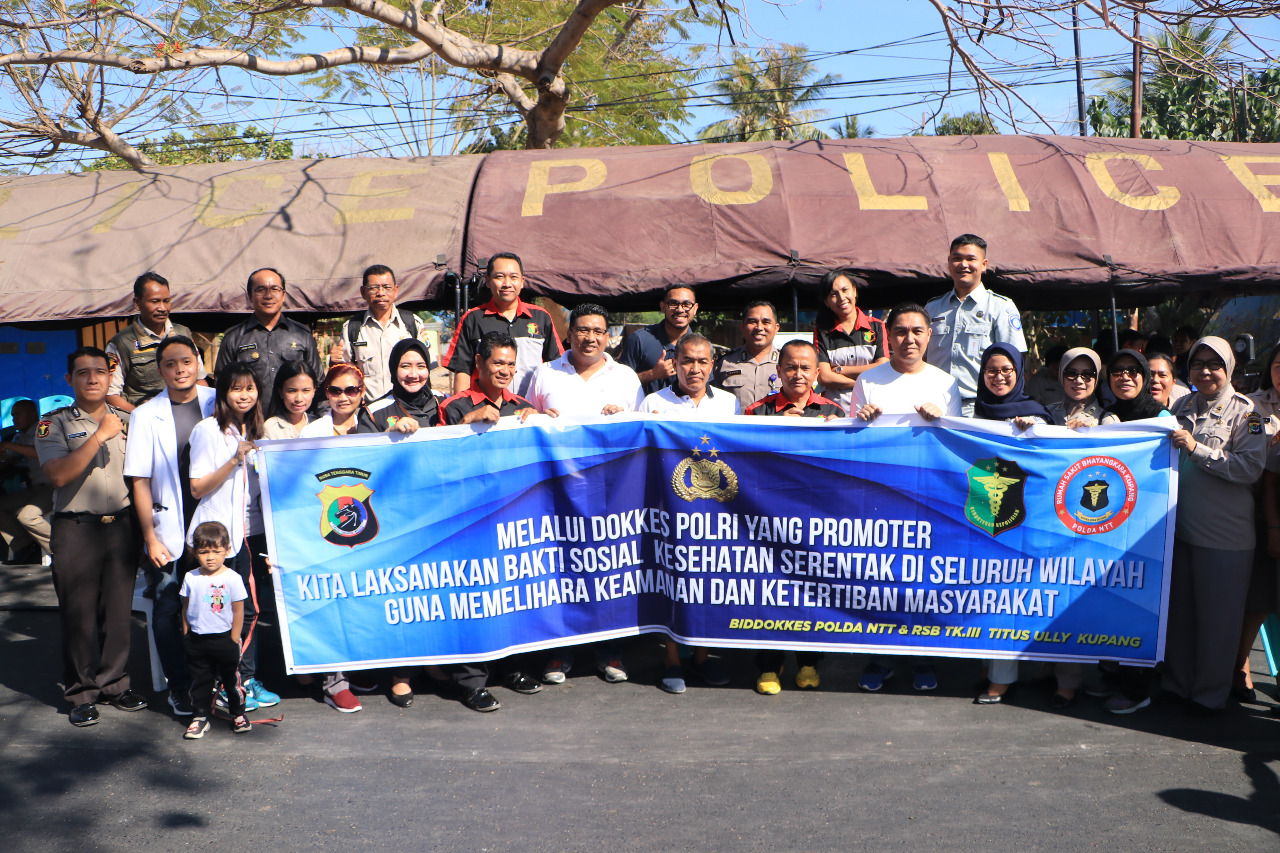 Ciptakan Polri yang Promoter, Biddokkes Polda NTT Gelar Bhakti Sosial Kesehatan di Arena Car Free Day