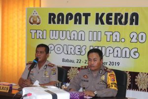 Kapolres Kupang Pimpin Rapat Kerja Tri Wulan III