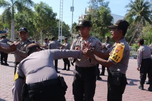 Polres Kupang Tingkatkan Kemahiran Bela Diri Polri