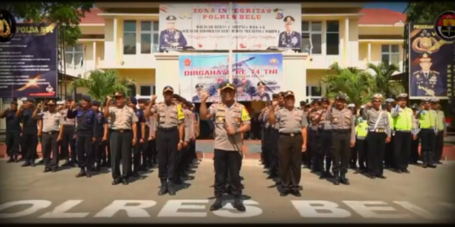 HUT TNI ke 74, Kapolres Belu Harap Sinergitas TNI-Polri Semakin Kokoh